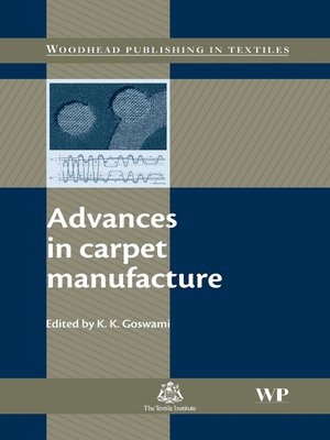 cover image of Advances in Carpet Manufacture